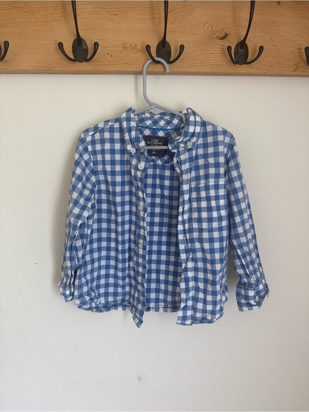H&M Gingham Button-Up Shirt
